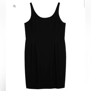 NWT Eileen Fisher Washable Stretch Crepe Black Dress S